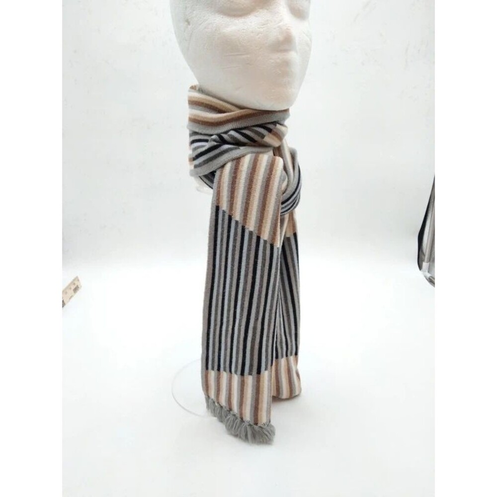 Men soft winter scarf professional attire cool neutrals & warm Earth tones